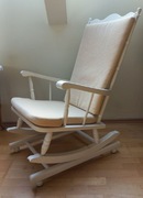 Fotel bujany krzesło bujane drewniane solidne BDB