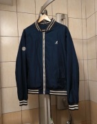 Rozpinana bluza L typu bomber w kolorze granatowym marki Kangol. Zap