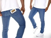 Męskie Spodnie Wrangler Texas Slim The Story W12S7424J Jeansy W32 L34 32/34
