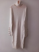 Sukienka prażek sweterkowa z golfem.M/L wymiary opis firmy ELSA.M by may