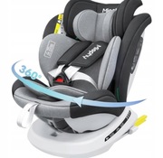 Miophy I-Size Fotelik Samochodowy 360° 40-150cm System ISOFIX Szary