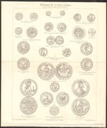 STARE MONETY 2 litografia z 1888 r