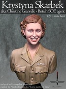 Krystna Skarbek aka Christine Granville - Popiersie żywiczne do malowania.