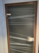 Drzwi szklane 70 Gipsy King + okucia + ościeżnica porta regulowana 95-115mm