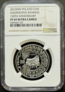 10 ZŁ 2012, BANKOWOŚĆ SPÓŁDZIELCZA NGC PF69 UC #77b