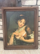 Obraz Dziewczynka z kanarkiem 