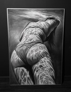  Ręcznie wykonany obraz węglem – 100x70 cm + antyrama GRATIS