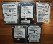 Dyski twarde HDD 2,5" 5szt uszkodzone