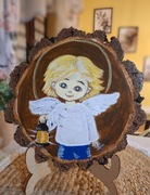 Obrazek na podstawce malowany ręcznie 