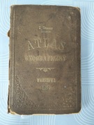 Zabytkowy Atlas Geograficzny Warszawa 1892