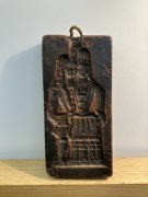 rzeźba woskowa 1417 dwugłowa odcisk forma na sciane zawieszka starodawna