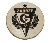 Drewniana podstawka pod kubki filiżanki szklanki Górnik Zabrze