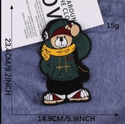 Naprasowanka duży miś pluszowy zielony