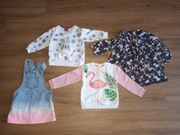 Mix ubrań 4 paka dziewczęce 86rozm m&s f&f disney 