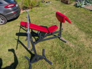 ZESTAW Siłownia Domowa Marbo Sport + Poręcz Dip + AKCESORIA