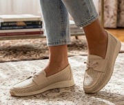 Mokasyny / Półbuty Damskie – Ażurowe i Komfortowe (Rozmiar 40)