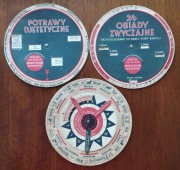 Obrotowy kulinarny poradnik dietetyczny i  kalkulator dla kobiet w ciąży,