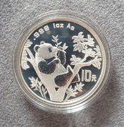 1995 Panda Chiny 10 Yuan Duża gałązka