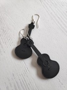 KOLCZYKI czarne BIGLE gitara