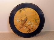 obrazek satynowy – z pawiem