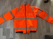 Kurtka robocza ODBLASKOWA zimowa ocieplana ostrzegawcza pomarańczowa - XL