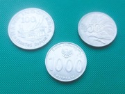 INDONEZJA - Zestaw 3 monet 50 100 1000 Rupii Rupiah z 1971 1978 2010 k1