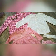 Firmowe koszule i bluzka r. 74/80 + GRATIS