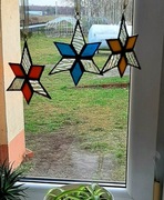 Gwiazdka ze szkła, witraż.