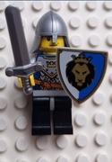 Lego Castle Rycerz herb złota korona lew w koronie