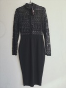 Elegancka czarna sukienka od EDGE STREET. Rozmiar 10 (S/M)