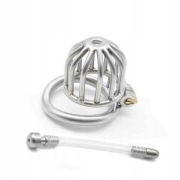 Stalowy pas cnoty Chastity cage 45mm oring + dilator