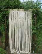 Ścianka ślubna tło fotograficzne makrama orientalne róże 150x230 cm