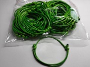 bransoletka sznurkowa/baza bransoletki soczysta zieleń