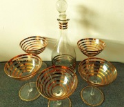 Serwis do wina bohemia stan super karafa i 5 pucharów