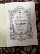 Peter cornelius pieśni