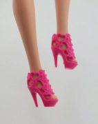Buty dla lalki Barbie Standard i Curvy różowe