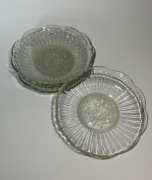 Szklane talerzyki na ciasto 3 szt.