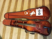 Zabytkowe skrzypce 4/4, z oryginalnym futerałem