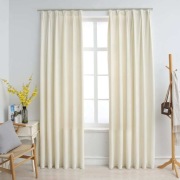 zasłony luxury 224x180 kremowe 2 szt JACQUARD FABR