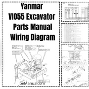 Yanmar VIO55 Excavator Parts Manual Katalog części, schemat elektryczny