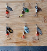 Zestaw 6 błystek Mepps, Wkra - zestaw na pstrąga, klenia
