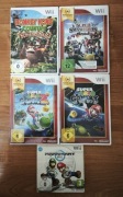 Zestaw 5 gier Wii Mario Galaxy 1 i 2, Donkey Kong, Smash Bros Mario Kart 