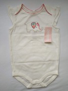 Body z krótkim rękawem dla dziewczynki - 74/80