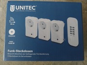 3x Gniazda sieciowe sterowane pilotem