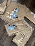 Komplet dresowy Bluey, r. 134 H&M, bluza i spodenki bez meszka