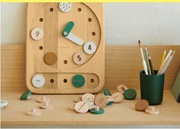 Drewniana Zabawka Liewood - Zegarek - Yelena - Hunter Green Multi Mix