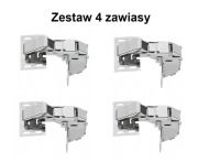 Zestaw 4 zawiasów do kamperów HAFELE CH 600, do klap do 2,1 kg 356.36.600