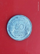 50 centymów 1945 odmiana C