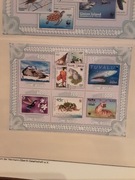 Gwinea Bissau 2010 Mi 4810-4 ark  WWF  ptaki ryby  idealna pozycja