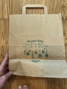 Torba reklamowa Amazon Wesołych Świąt, papierowa
